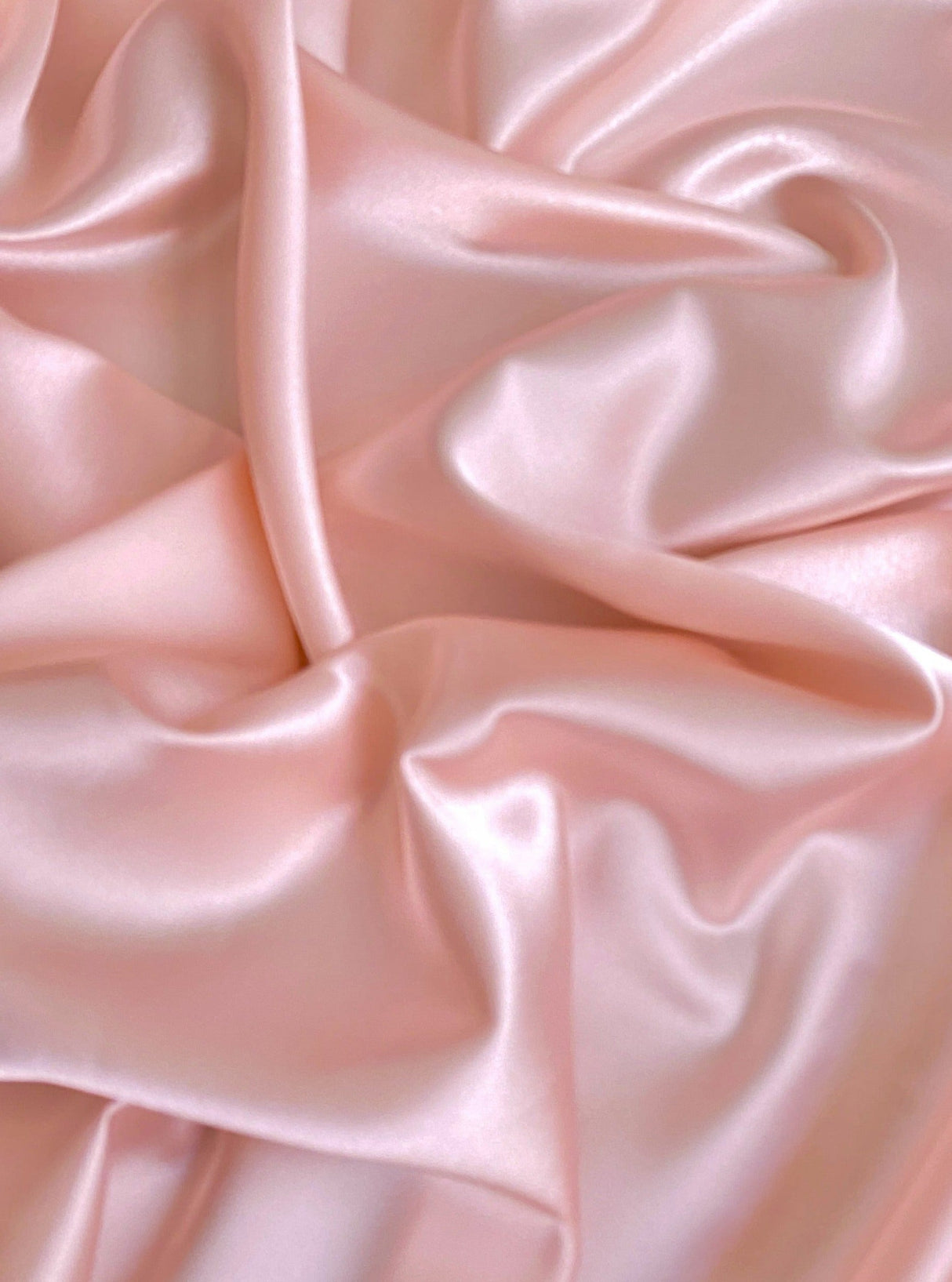 Stretch Satin Blush Pink