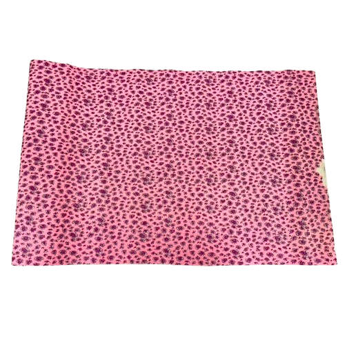 Leopard Print Glitter Canvas Vinyl Fabric - Leopard Print, 56/58" Width (1 Yard)