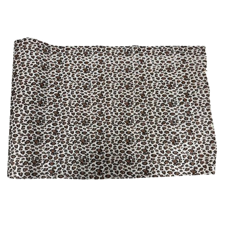 Leopard Print Glitter Canvas Vinyl Fabric - Leopard Print, 56/58" Width (1 Yard)