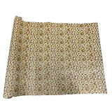 Leopard Print Glitter Canvas Vinyl Fabric