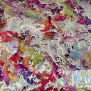 Polyester Spandex Fabric Spring Clouds Laser Hologram 60"
