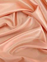 Stretch Silk Satin Peach