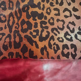 Polyester Spandex Leopard Hologram Tie Dye Fabric