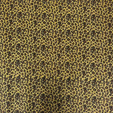 Leopard Print Glitter Canvas Vinyl Fabric - Leopard Print, 56/58" Width (1 Yard)