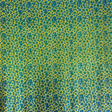 Leopard Print Glitter Canvas Vinyl Fabric