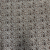 Leopard Print Glitter Canvas Vinyl Fabric