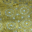 Polyester Galaxy Cord Embroidery Lace Fabric 50" Gold Copper