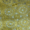 Polyester Galaxy Cord Embroidery Lace Fabric 50" Gold Copper
