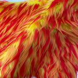 Faux Fur Fabric Three Spike Shaggy Colorful