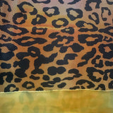Polyester Spandex Leopard Hologram Tie Dye Fabric