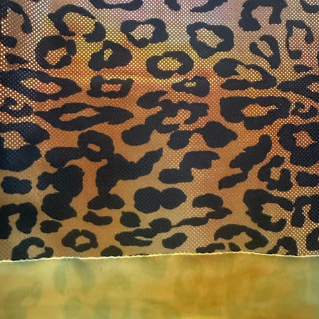 Polyester Spandex Leopard Hologram Tie Dye Fabric