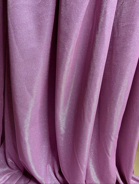 Stretch Metallic Lurex Baby Pink