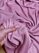 Stretch Metallic Lurex Baby Pink