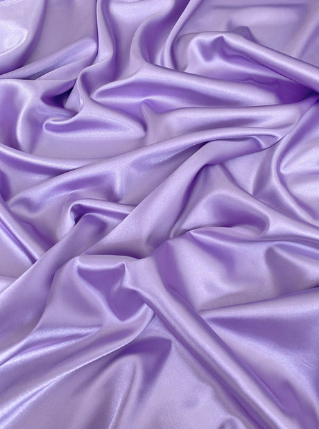 Lavender Silky Stretch Satin