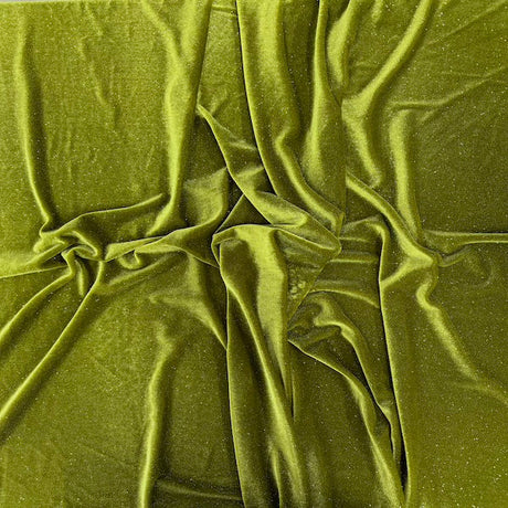 Stretch Velvet Spandex Fabric Misty Glitter