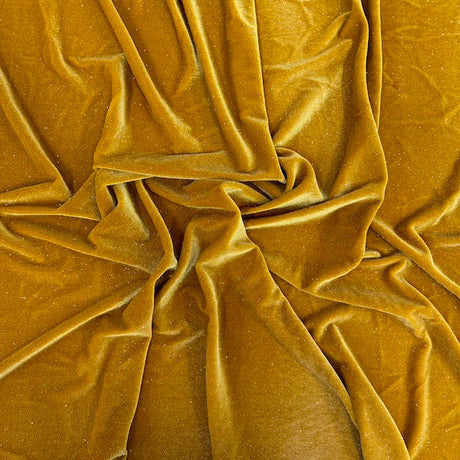 Stretch Velvet Spandex Fabric Misty Glitter