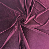 Misty Glitter Stretch Velvet Spandex Fabric - 90% Polyester 10% Spandex, Glitter, 60" Width (1 Yard)