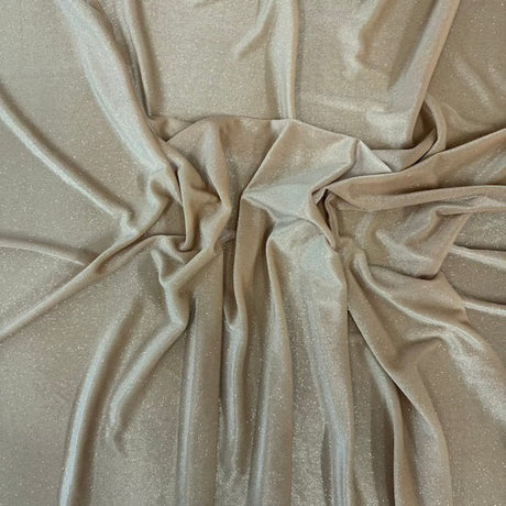 Stretch Velvet Spandex Fabric Misty Glitter