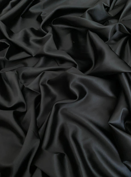 Stretch Satin Black