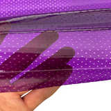 Perforated Tinted PVC Marine Clear Vinyl Fabric - Lime Green, Purple, Blue, Black, Red, 54" Width (1 Yard)