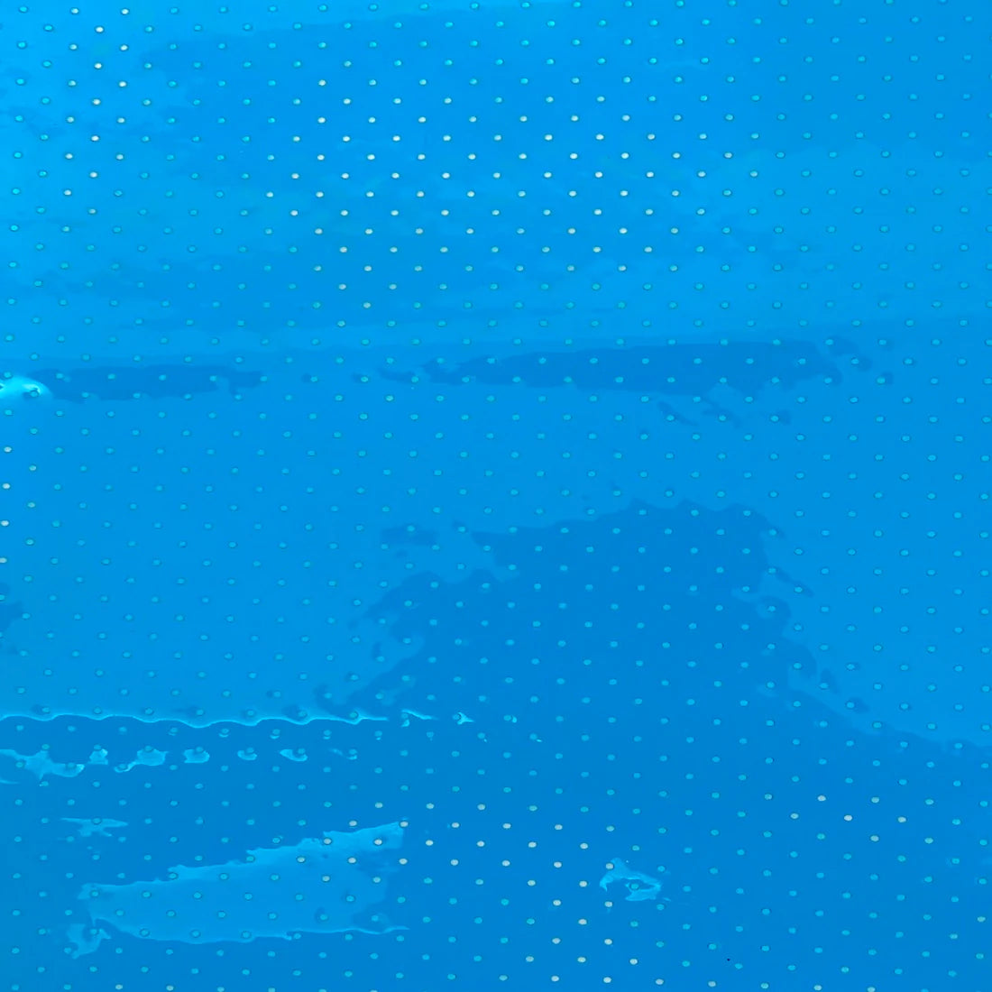 Blue 12 Gauge Perforated Tinted Plastic Vinyl Fabric,