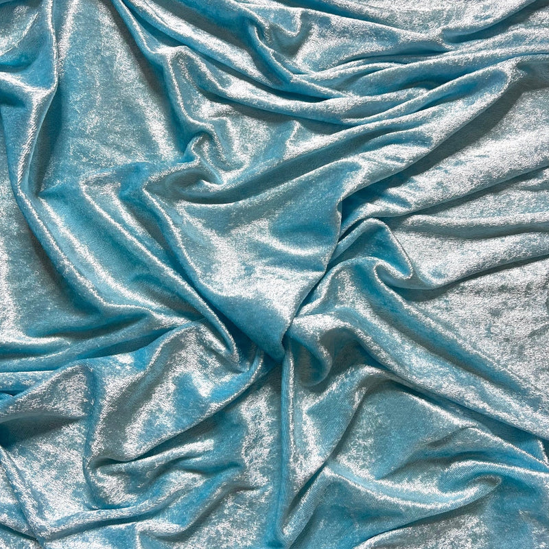 Turquoise Stretch Velvet