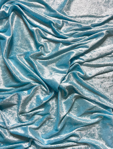 Turquoise Stretch Velvet