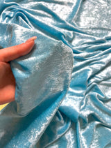 Turquoise Stretch Velvet