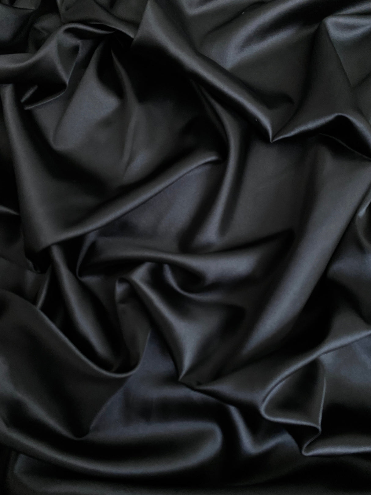 Stretch Satin Black