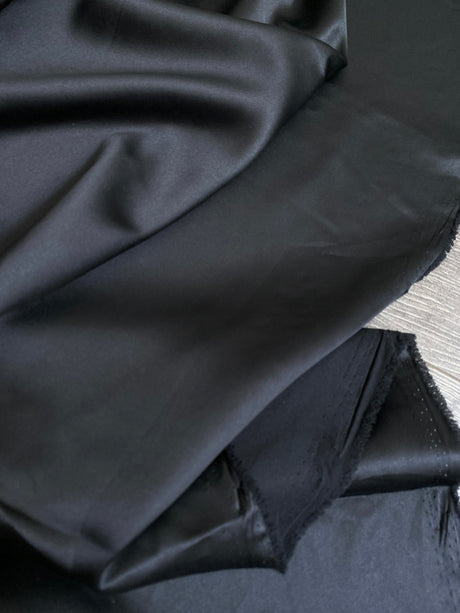 Stretch Satin Black