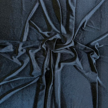 Stretch Velvet Spandex Fabric Misty Glitter