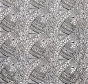Poly Cotton Hibiscus Traditional Polynesian Tattoo Fabric