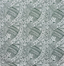Hibiscus Traditional Polynesian Tattoo Poly Cotton Fabric - Hibiscus Tattoo Pattern, 45" Width, 65% Polyester 35% Cotton (1 Yard)