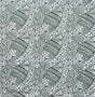 Hibiscus Traditional Polynesian Tattoo Poly Cotton Fabric - Hibiscus Tattoo Pattern, 45" Width, 65% Polyester 35% Cotton (1 Yard)
