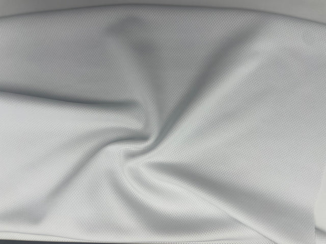Poly-Spandex Mesh White Performance Activewear