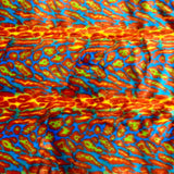 Faux Fur Fabric Multicolor Rainbow Leopard Print