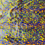 Faux Fur Fabric Multicolor Rainbow Leopard Print