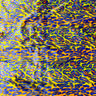 Faux Fur Fabric Multicolor Rainbow Leopard Print