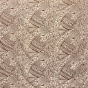 Hibiscus Traditional Polynesian Tattoo Poly Cotton Fabric - Hibiscus Tattoo Pattern, 45" Width, 65% Polyester 35% Cotton (1 Yard)