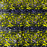 Faux Fur Fabric Multicolor Rainbow Leopard Print