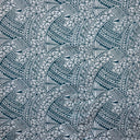 Hibiscus Traditional Polynesian Tattoo Poly Cotton Fabric - Hibiscus Tattoo Pattern, 45" Width, 65% Polyester 35% Cotton (1 Yard)