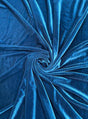 Stretch Velvet Teal Blue