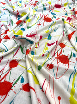 Shiny Jersey Knit Tie Dye Multicolor