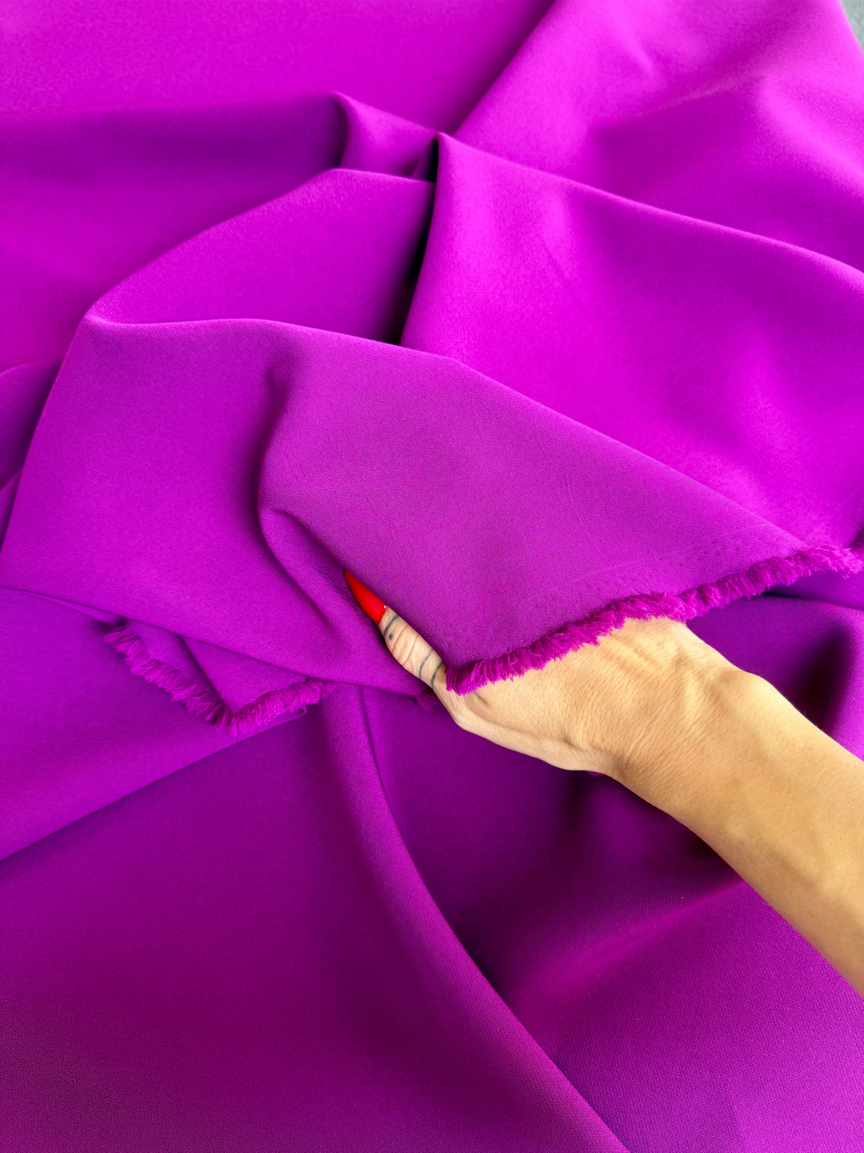 Stretch Crepe Magenta