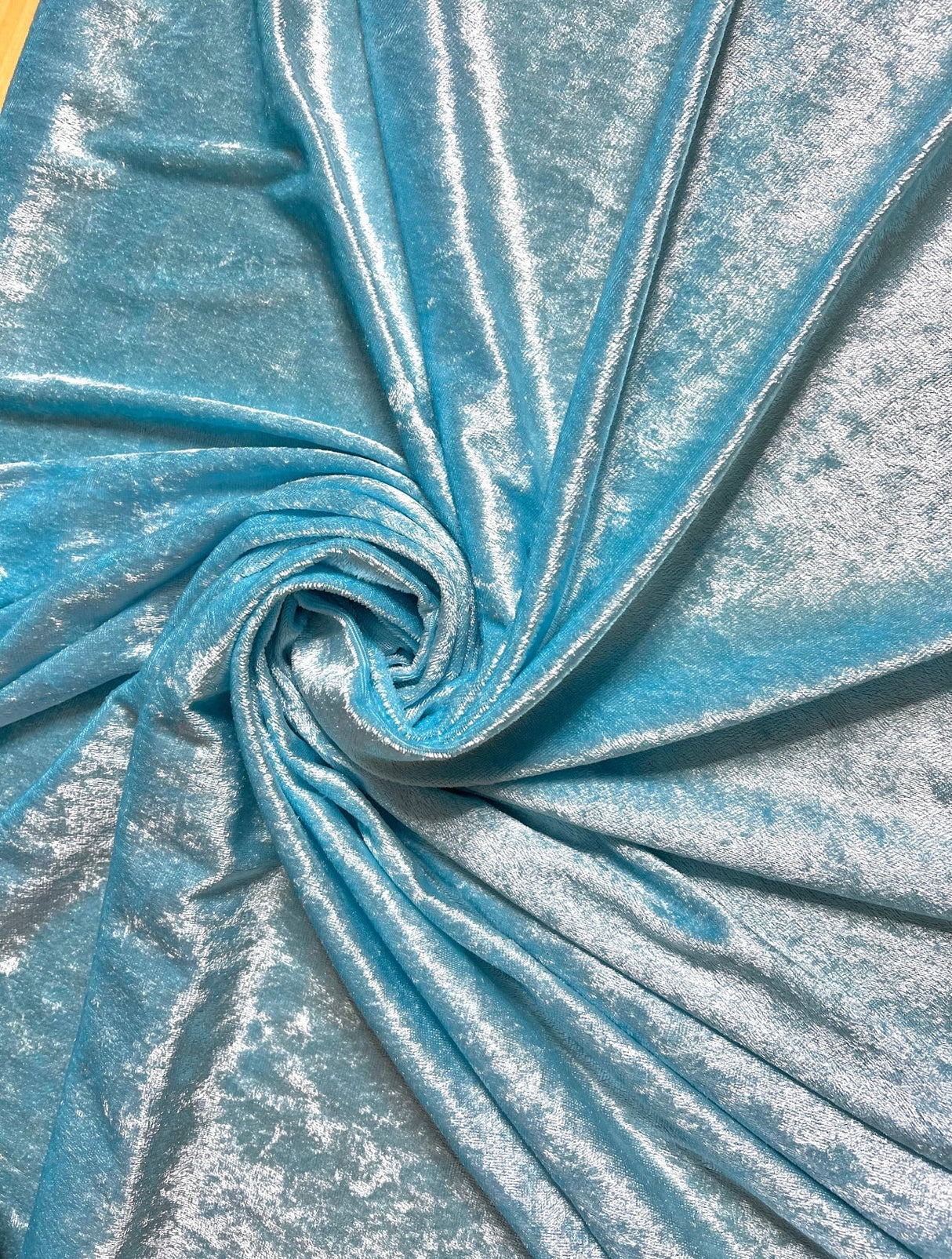 Turquoise Stretch Velvet