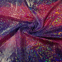 Nylon Spandex Tie-Dye Hologram Fabric