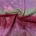 Nylon Spandex Tie-Dye Hologram Fabric