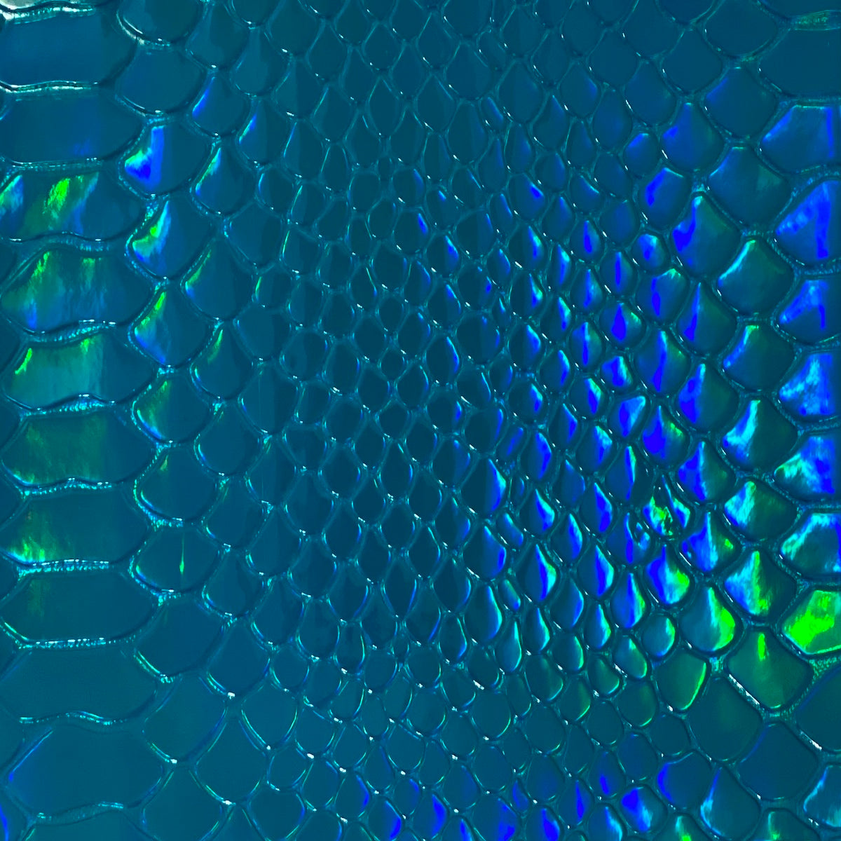 Iridescent Snake Skin Vinyl Fabric