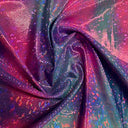Nylon Spandex Tie-Dye Hologram Fabric