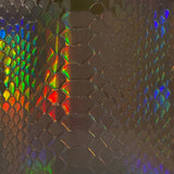 Iridescent Snake Skin Vinyl Fabric